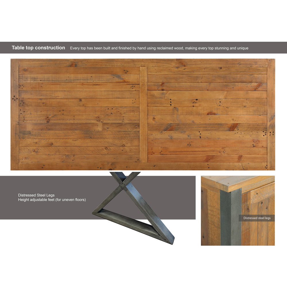 Baumhaus Urban Elegance 8 Seater Reclaimed Table Image 5