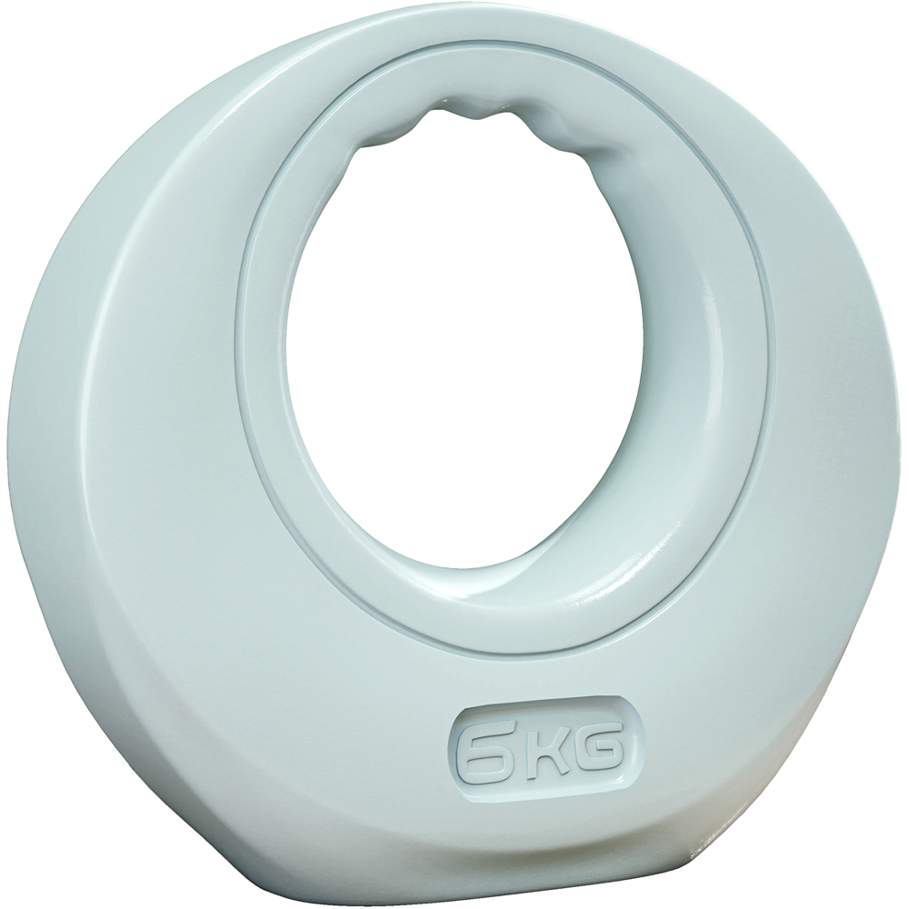 SPORTNOW Light Grey Soft Kettlebell with Wide Handle 6kg Image 1
