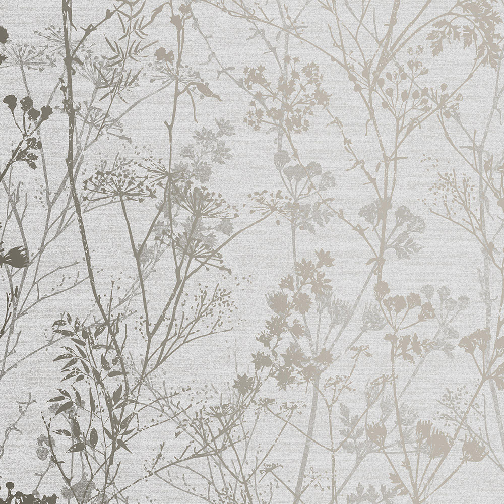 Superfresco Easy Hedgerow Grey and Pale Gold Wallpaper Image 1