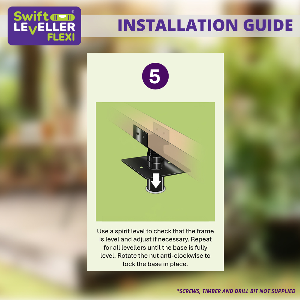 Swift Leveller Flexi Soft Ground Shed Base Kit 8 x 6ft with 9 Supports Image 7