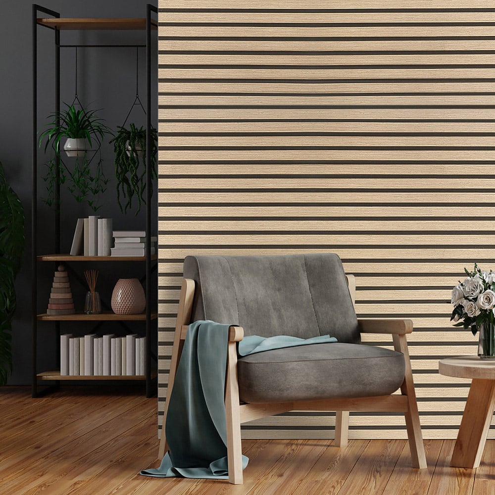Fuse Acoustic Natural Oak Wooden Wall Panel 2.4 x 0.6m Image 4