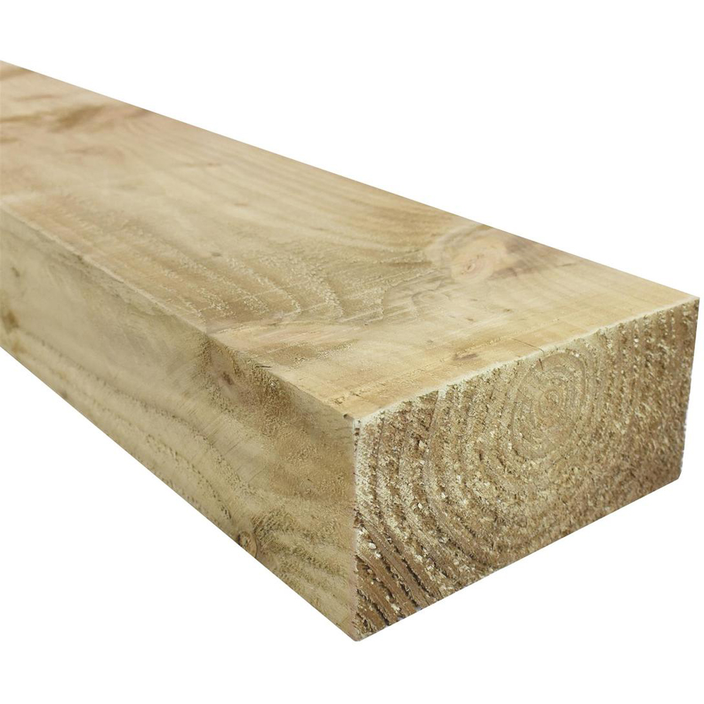 Snowdon Timber Garden Treated Wooden Sleeper 200mm x 2.4m Image 2