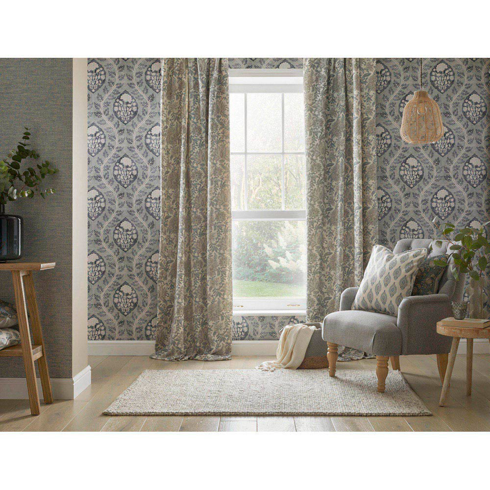 Esselle Home Artisan Weave Chalky Blue Wallpaper Image 5