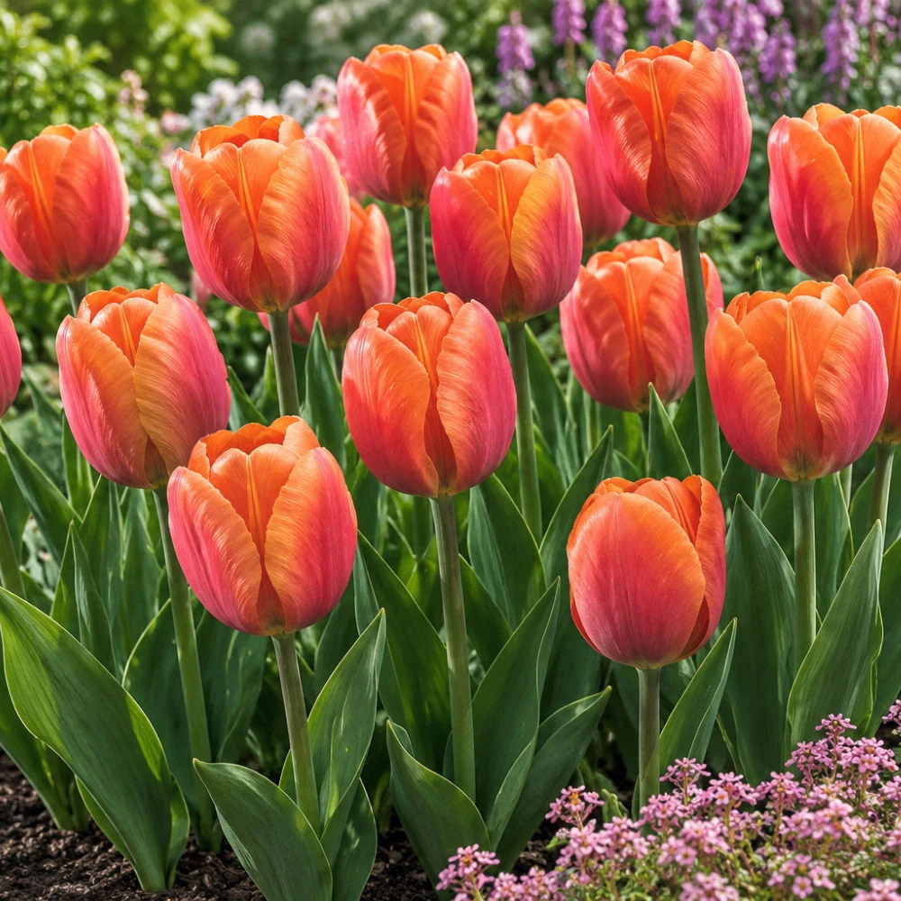 Thompson and Morgan Tulip Single Triumph Late Brown Sugar Planting Bulb 16 Pack Image 6