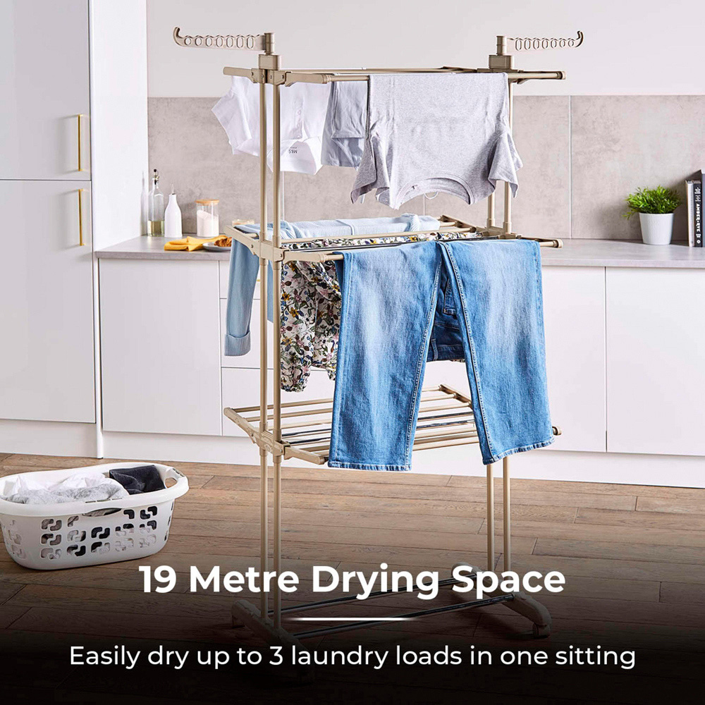 Tower Latte 3-Tier Garment Rack Airer Image 6