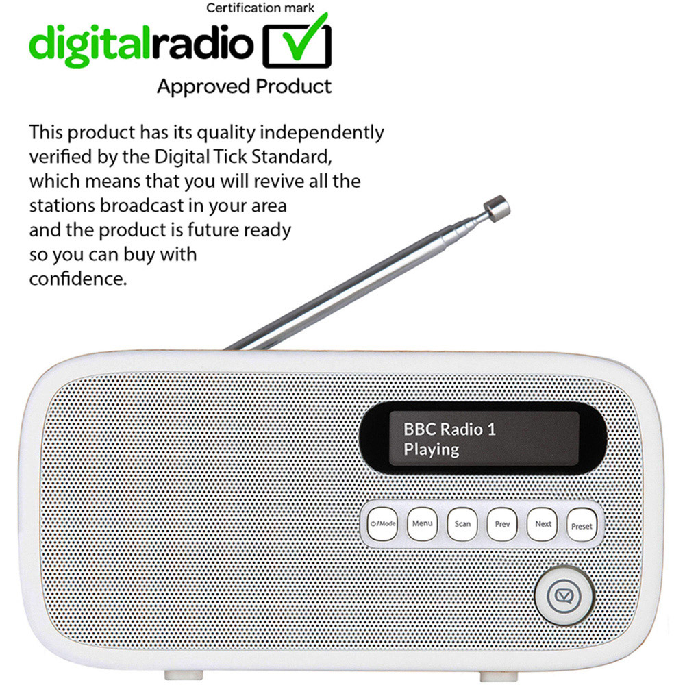 VQ Dexter Oak DAB and FM Radio Image 7