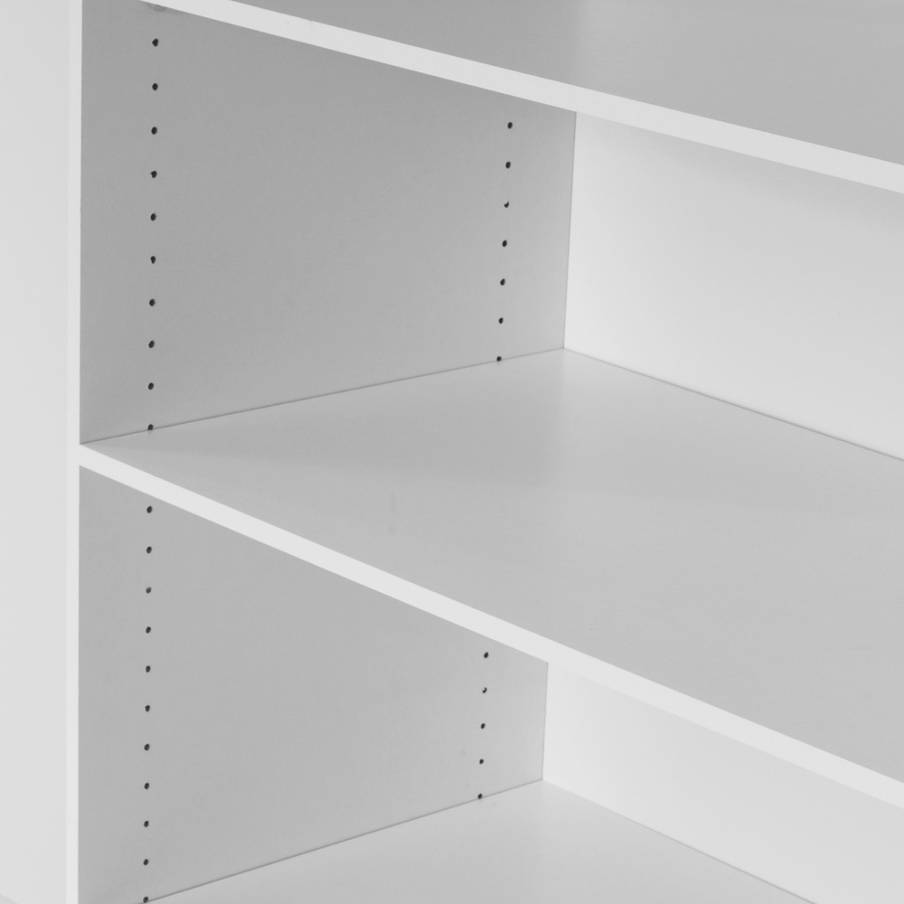 Verona 2 Door 5 Shelf White and Oak Mirrored Sliding Wardrobe Image 8