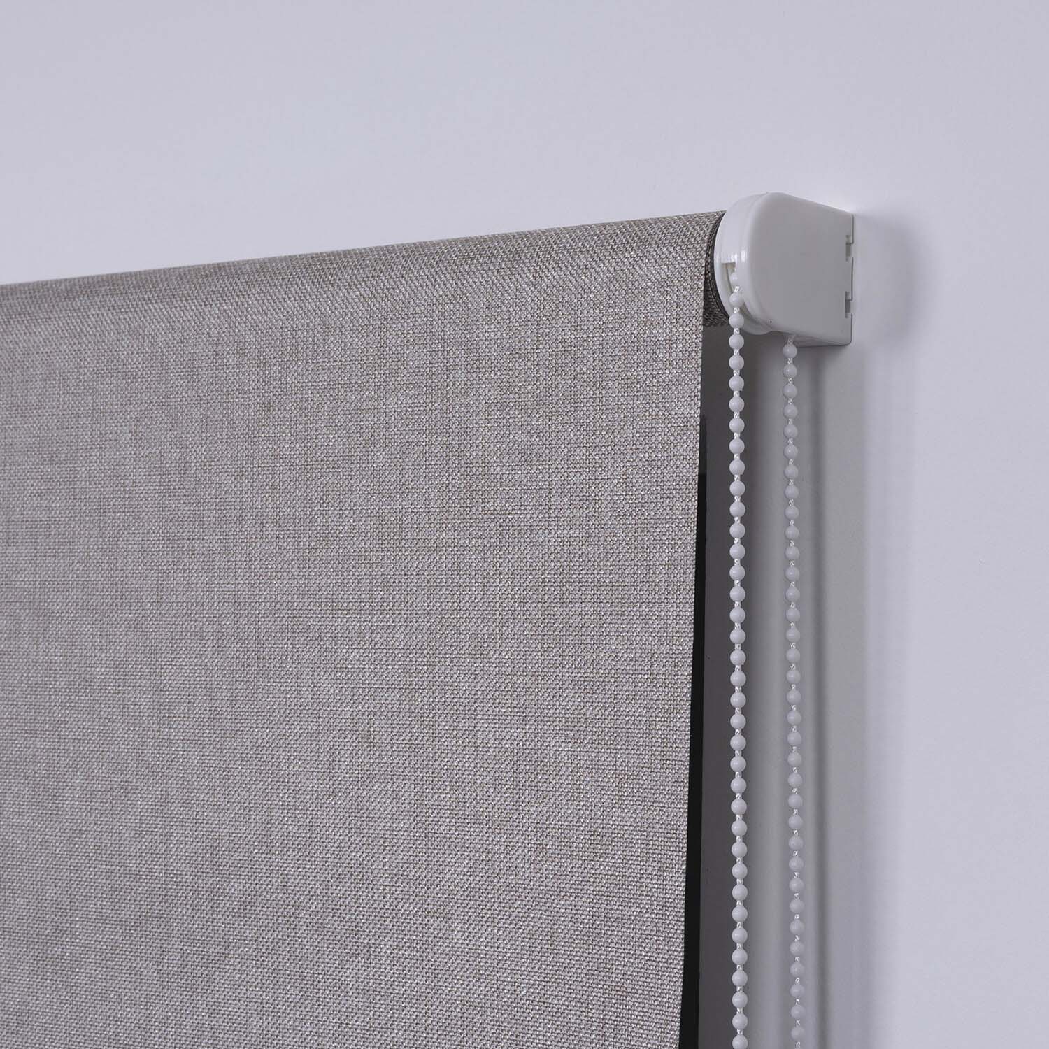 Textured Blackout Roller Blind Beige 60cm Image 3