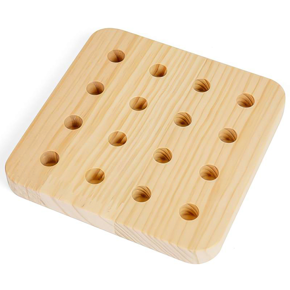 Bigjigs Toys Kids 17 Piece Wooden Wobbly Peg Board Toy Image 7