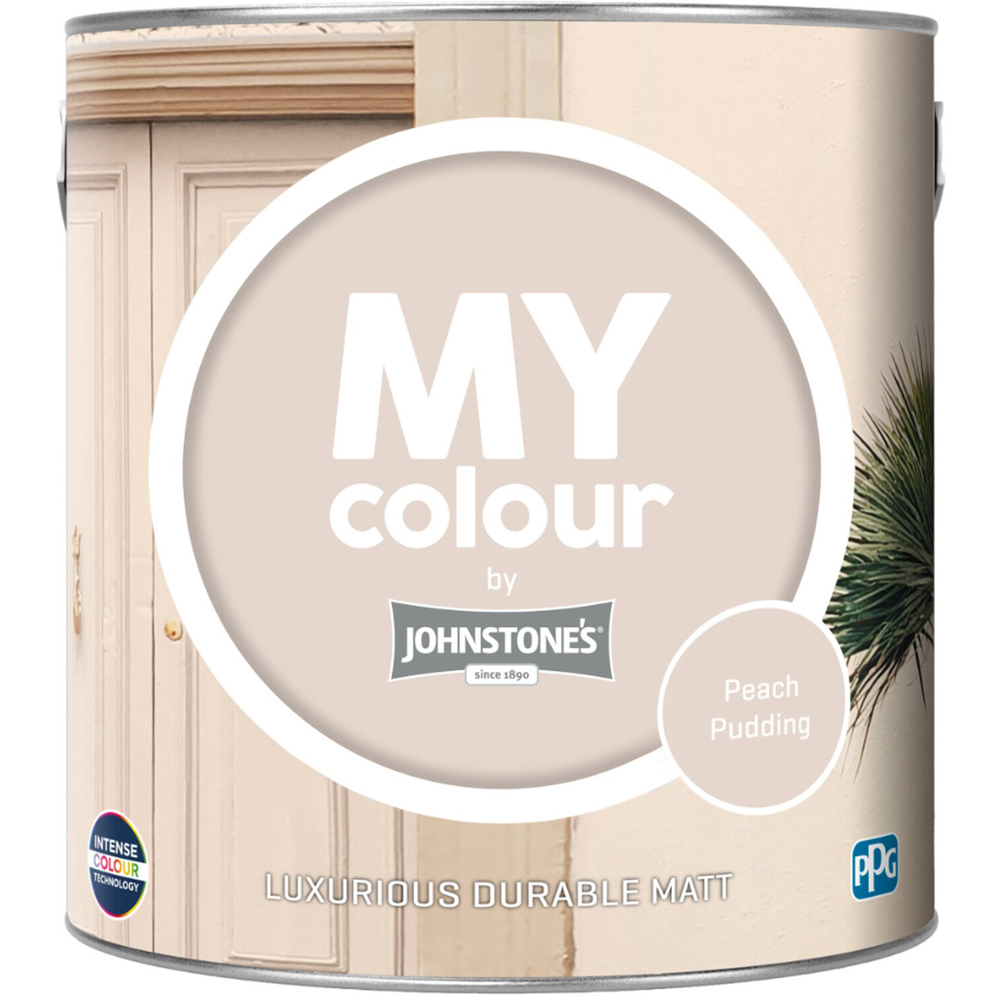 Johnstone's MY Colour Luxurious Durable Matt Paint Peach Pudding Image 2