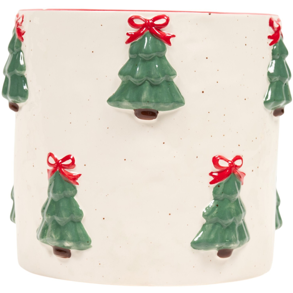 Embossed Christmas Tree Planter Image 2