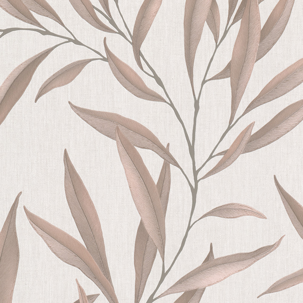 Galerie Avalon Leaf Copper Wallpaper Image 1