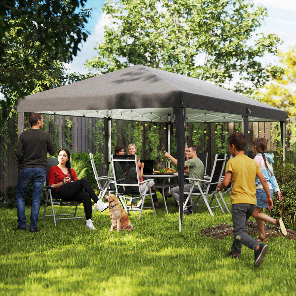 Outsunny 6 x 3m Grey Pop Up Gazebo with Carry Bag Image 3