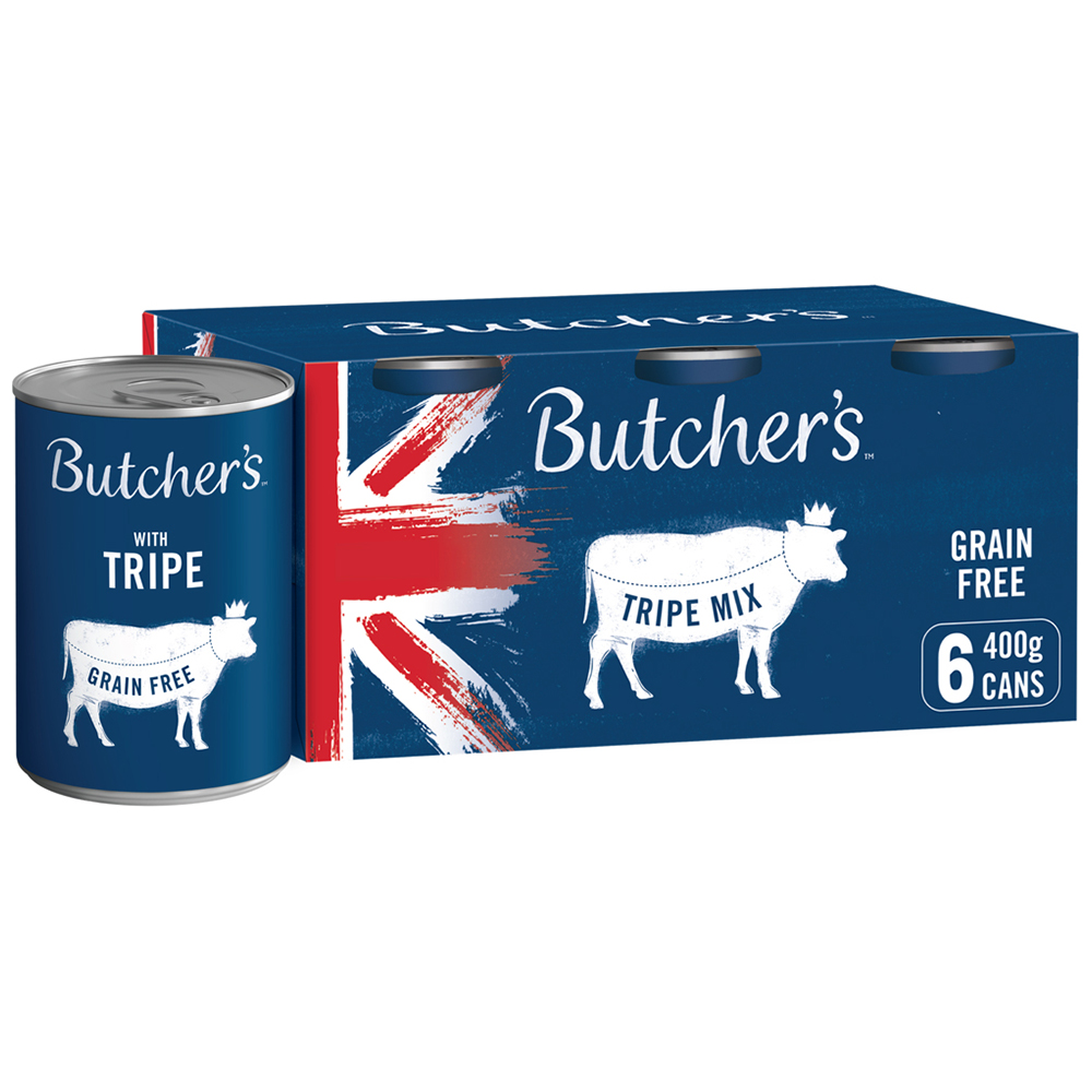 Butcher's Original Tripe Mix Adult Dog Wet Food Tins 400g 6 Pack Image 1