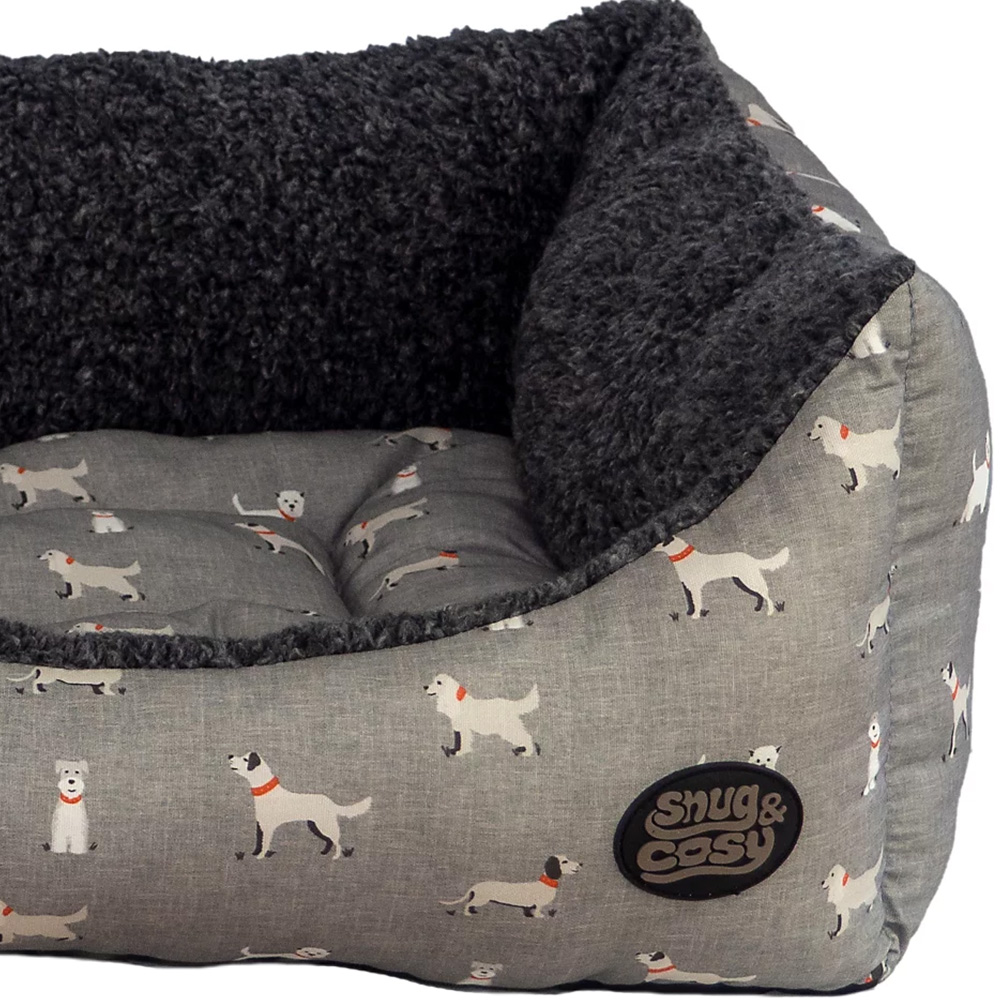 Snug & Cosy XXL Rectangle Townsend Print Dog Bed Image 3
