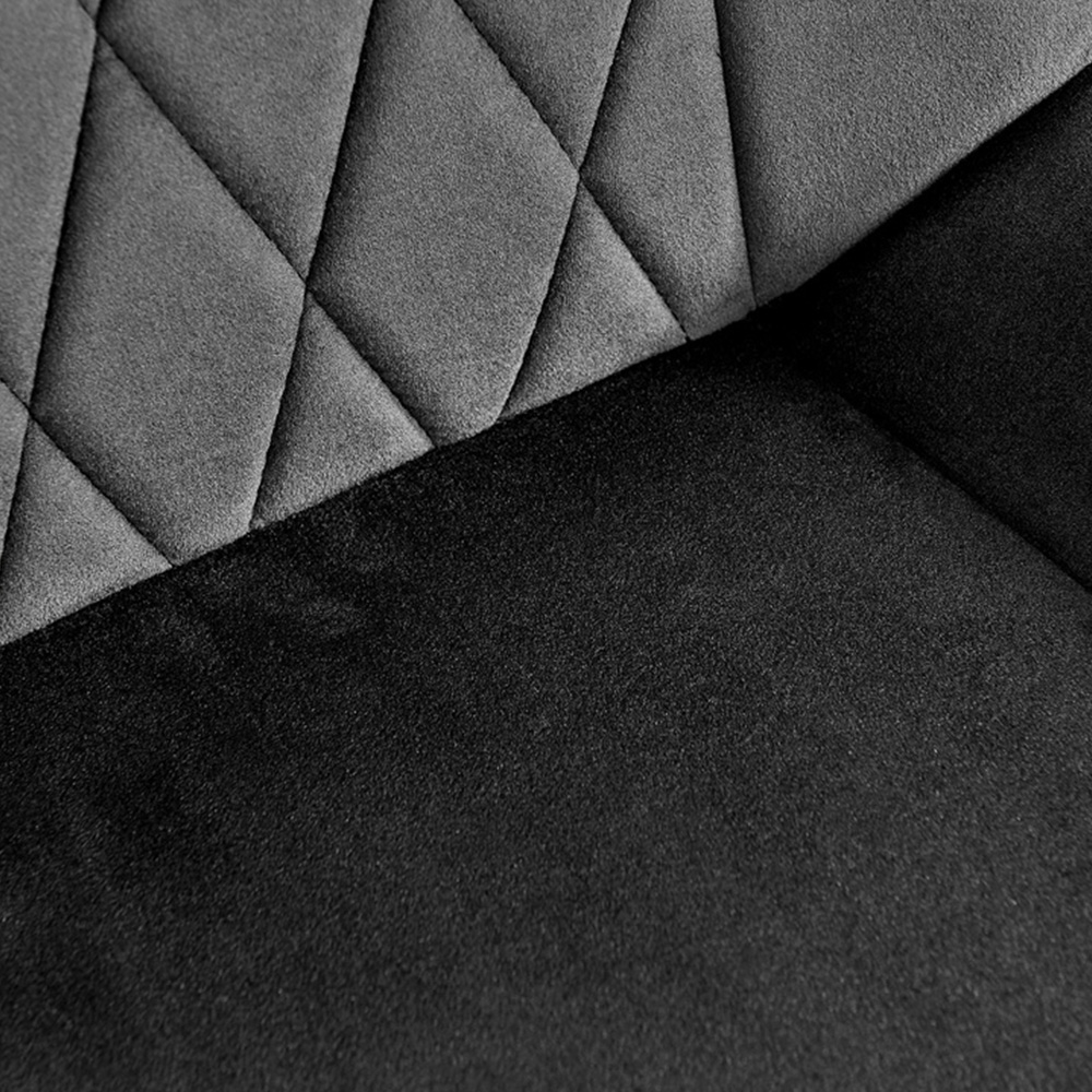 Furniturebox Arona Cesano 6 Seater Round Dining Set Black and Chrome Image 8