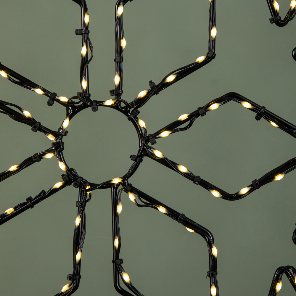 Samuel Alexander FlexiBrights 165 Warm White LED Light-Up Christmas Snowflake 50cm Image 6