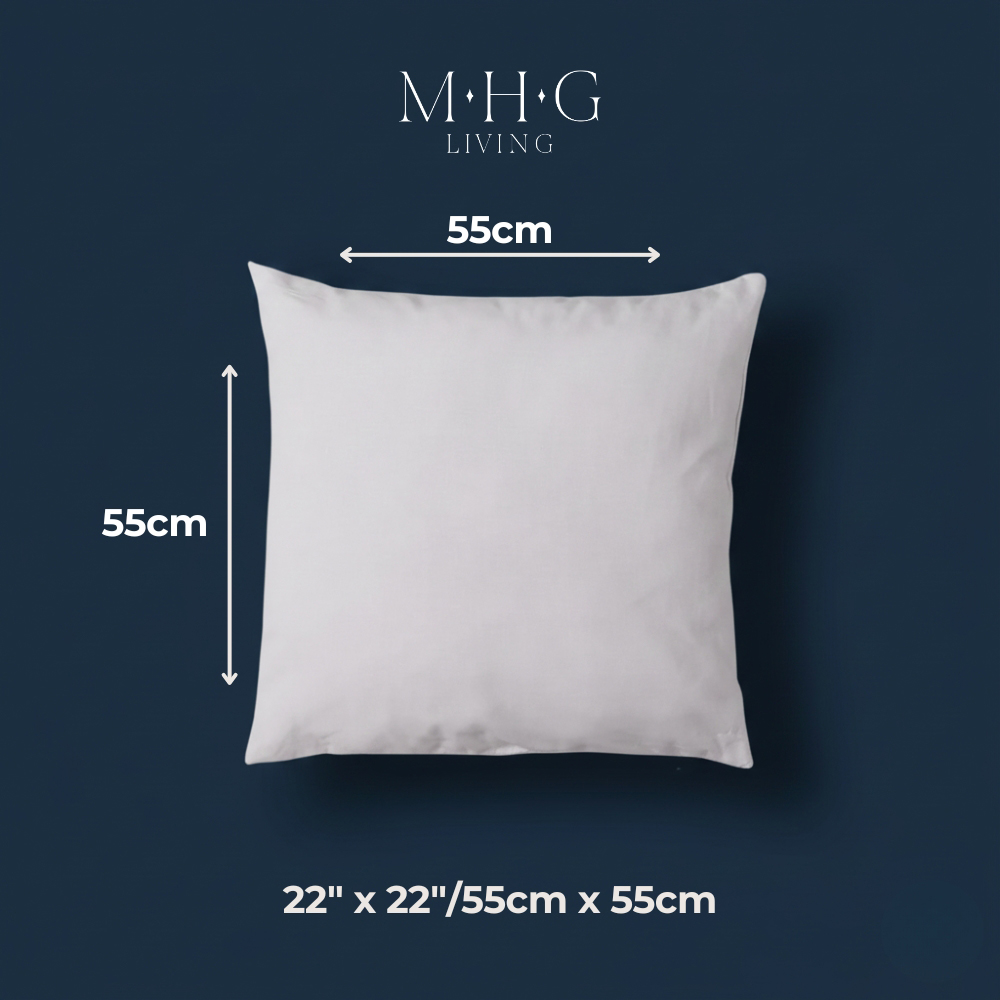 MHG Living White Hollowfibre Non-Woven Square Cushion Pad 55.8 x 55.8cm 2 Pack Image 9