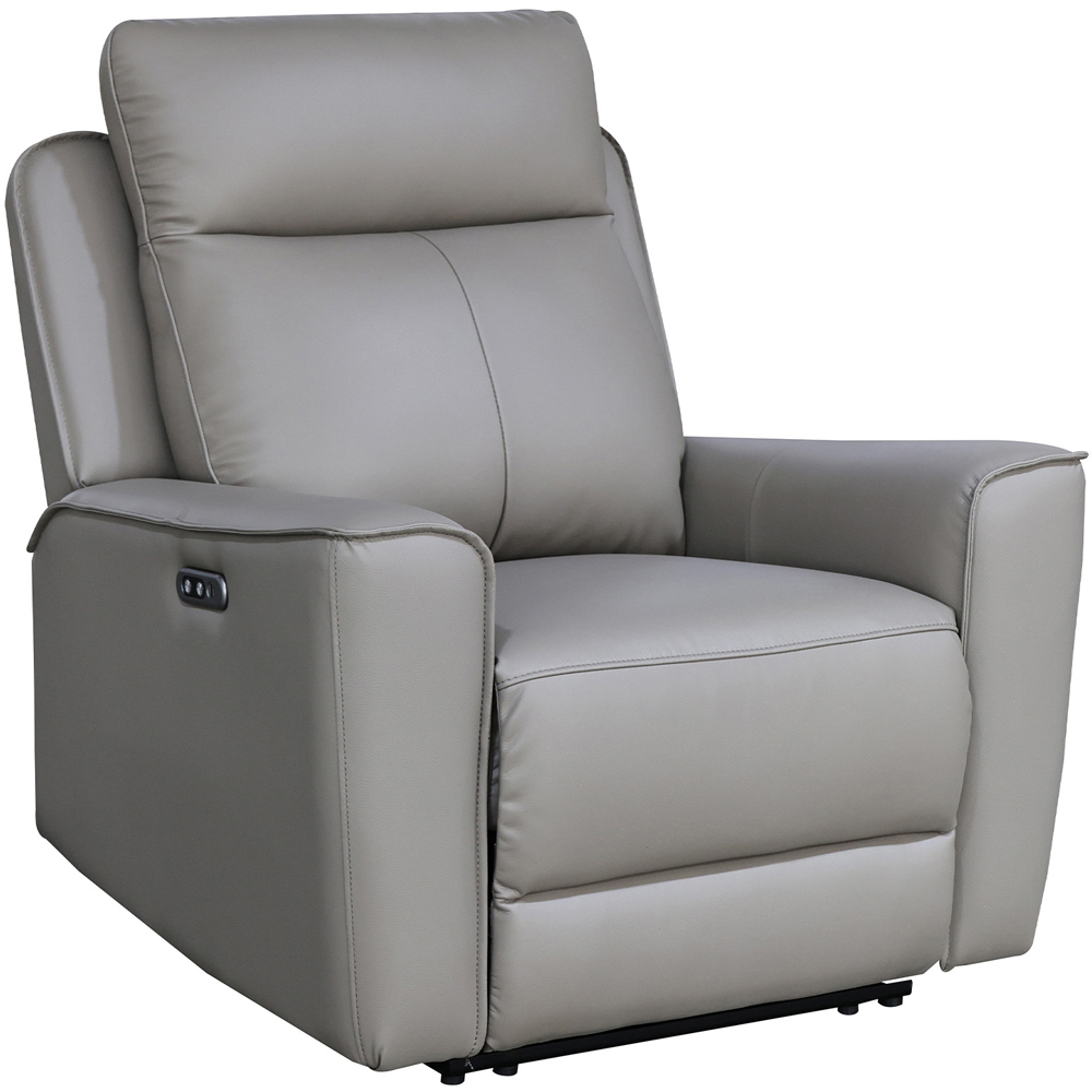 Aspire Elmhurst Elephant Leather Power Recliner Armchair with USB and USB-C Charging Image 3