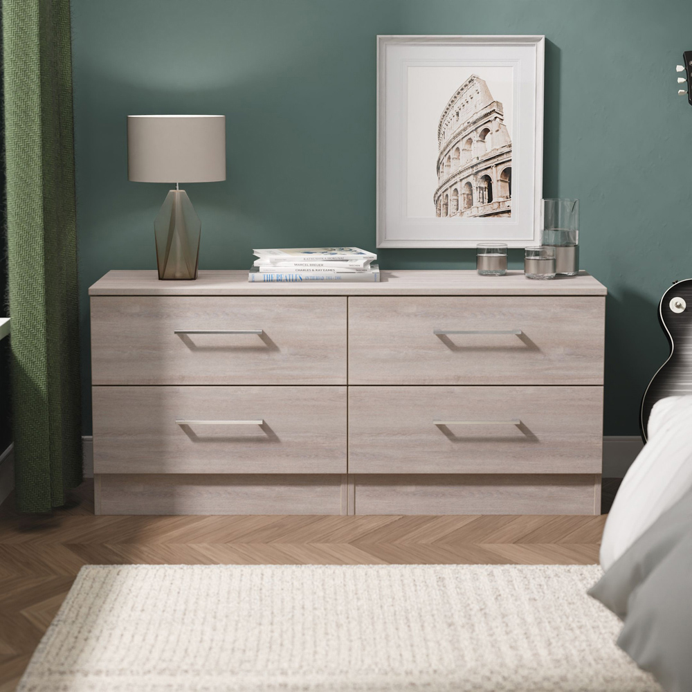 Crowndale Worcester 4 Drawer Grey Oak Bed Box Ready Assembled Image 7
