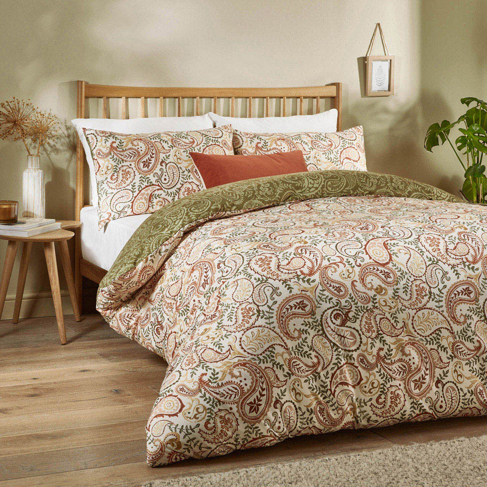 Duvet Day Anika Double Multicolour Paisley Printed Duvet Set Image 4