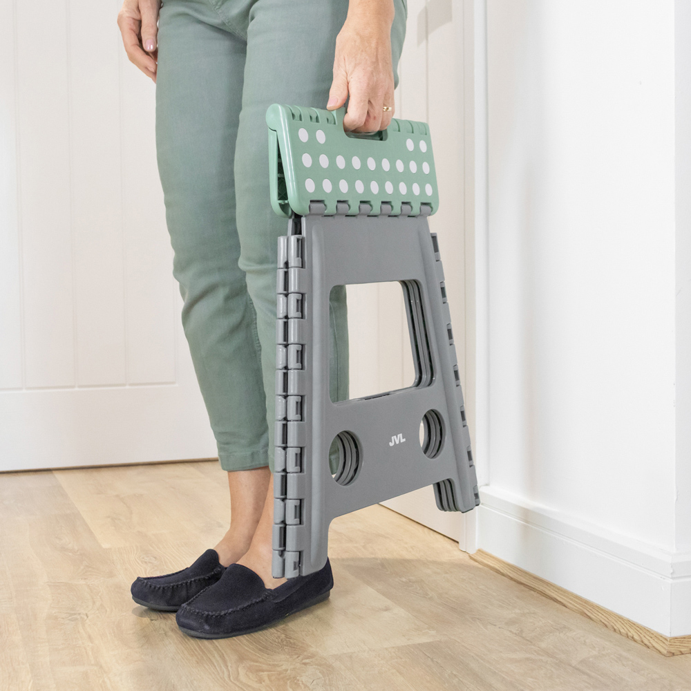 JVL Cleaning Large Grey Folding Step Stool Image 7