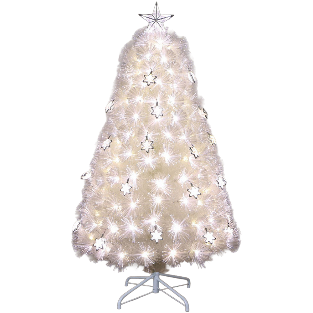 White Fibre Optic Tree Image 1