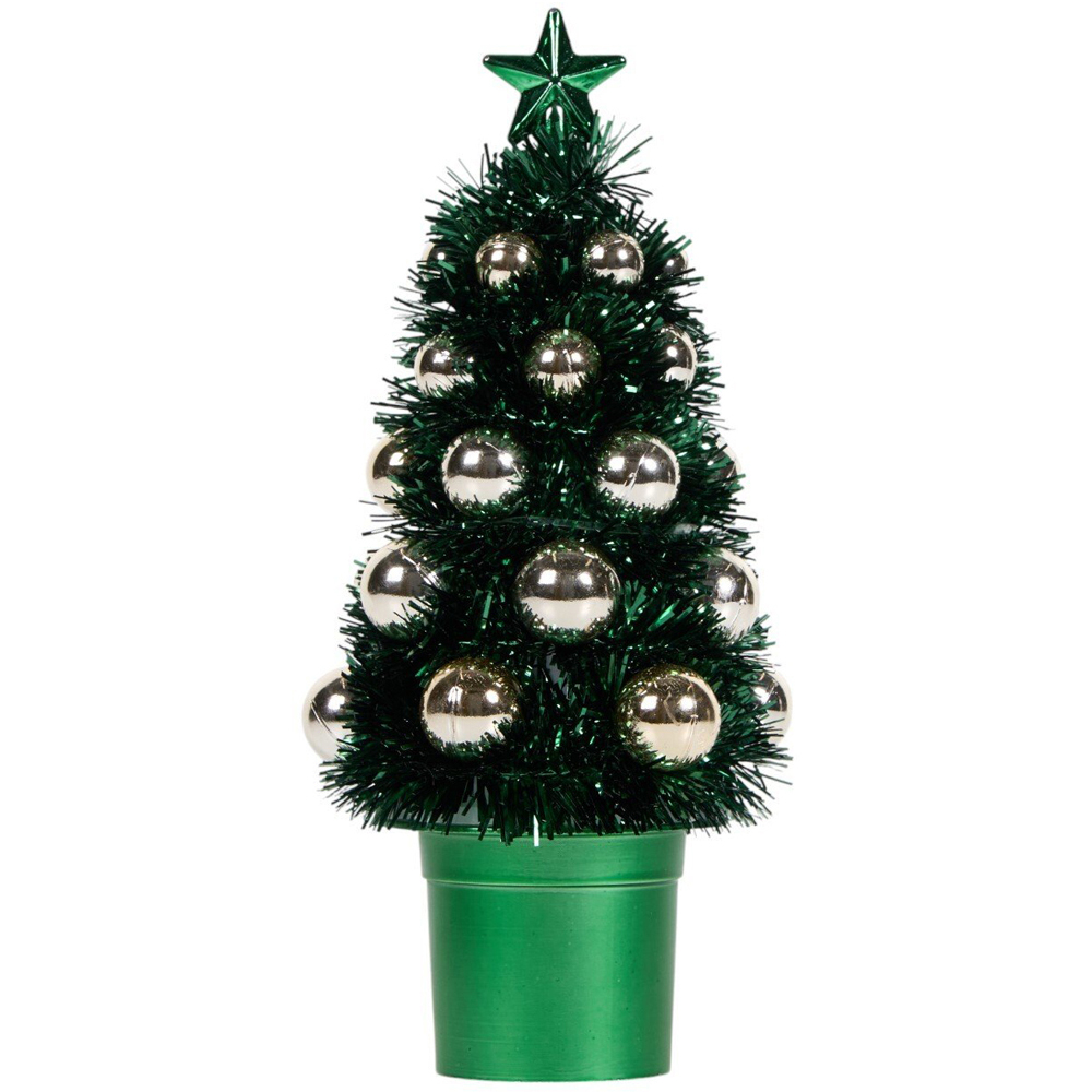 Christmas Tinsel Tree with Ball Image 4