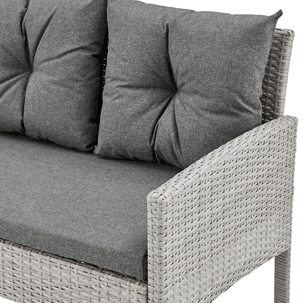 Home Detail Roma 7 Seater Dark Grey Rattan Sofa Set with Cover Image 8