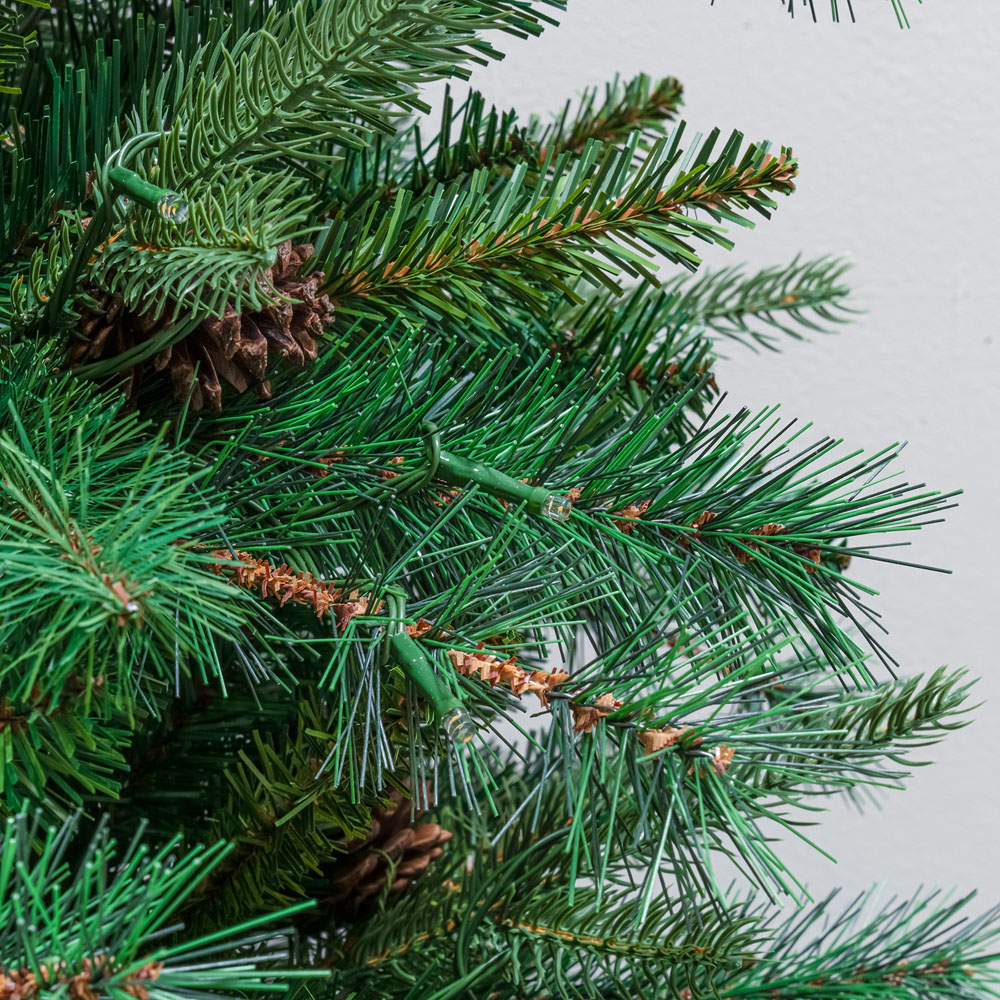The Christmas Centre Arundel Warm White LED Pre-Lit Pine Artificial Xmas Tree 7.5ft Image 8