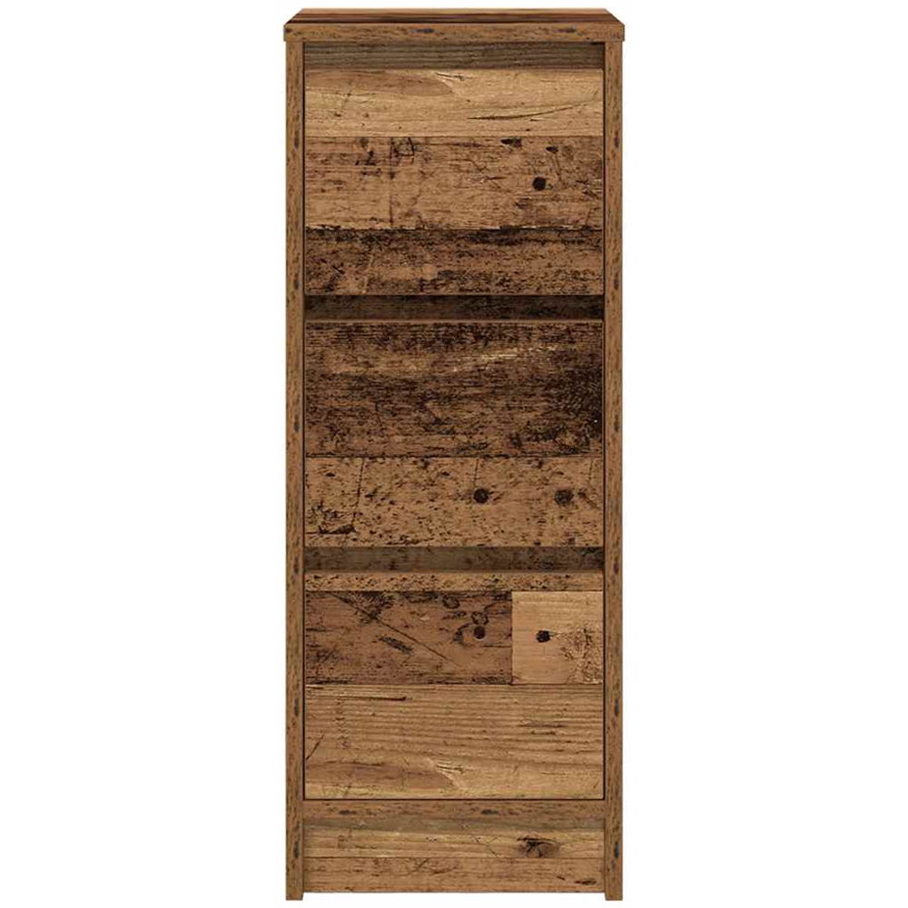vidaXL 3 Drawer Old Wood Slim Sideboard Image 5