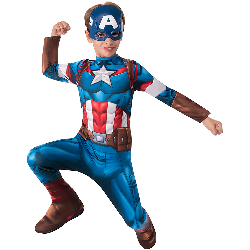Marvel Avengers Core Kids Captain America Costume 3-4 Years Image 6