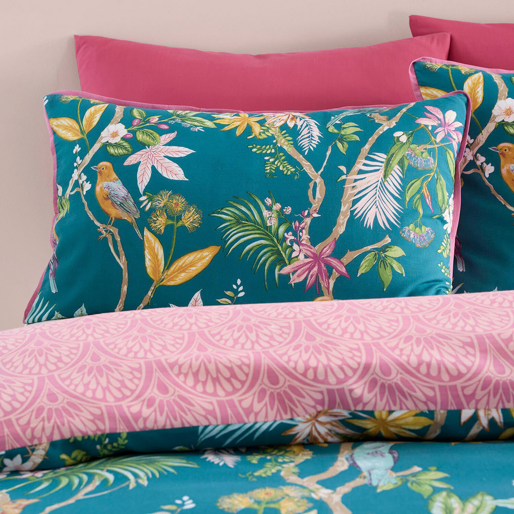 Botanical Birds Duvet Set - Multicolour / Superking Image 3