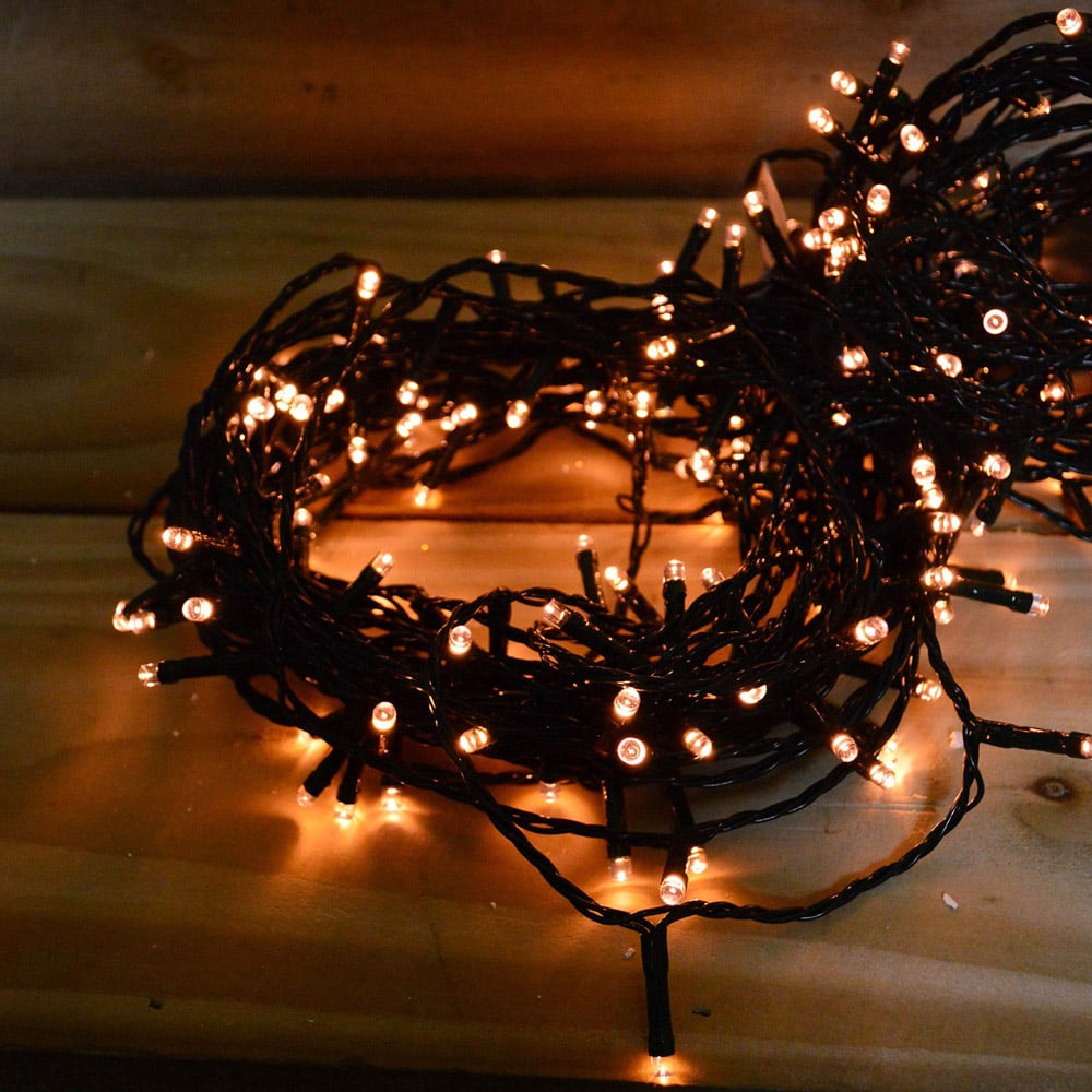 Premier TimeLights 50 Vintage Gold LED Multi-Function Green Cable String Light 5m Image 7