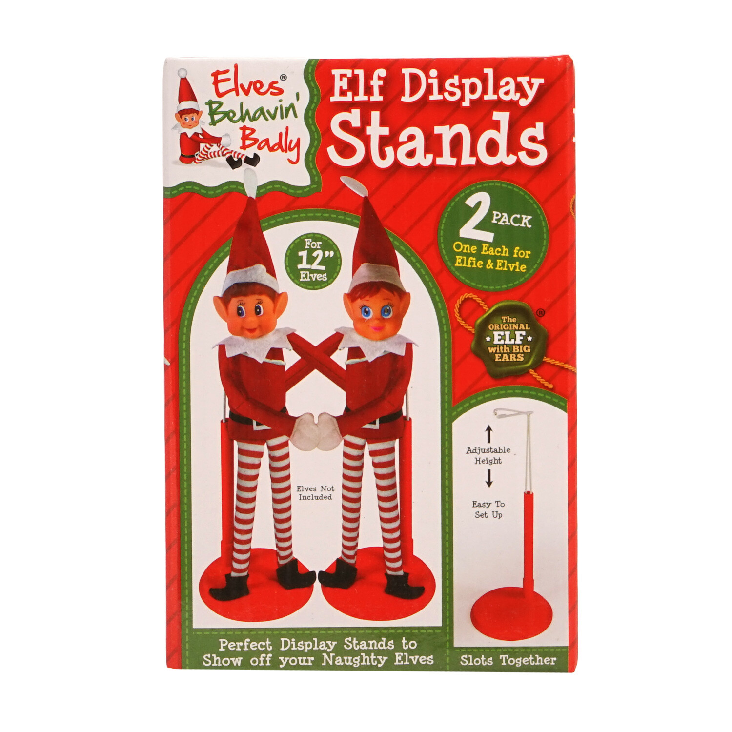 Elves Behavin' Badly Red Adjustable Elf Stand 2 Pack Image
