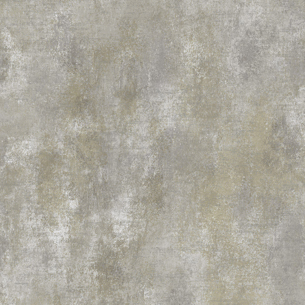 Grandeco Distressed Metallic Plaster Effect Grey Plain Wallpaper Image 1