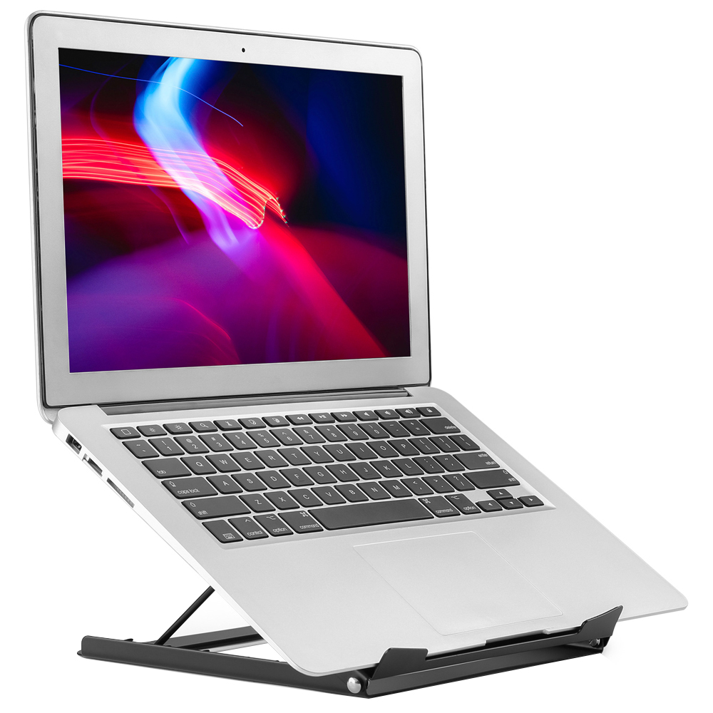 Properav Black Adjustable Laptop Stand Image 3