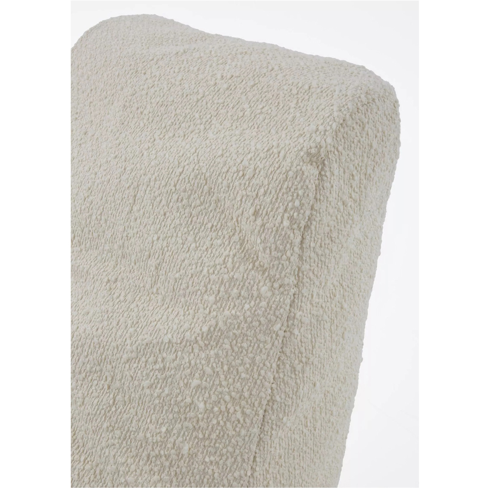 Kaikoo Cream Boucle Slammer Chair Image 4