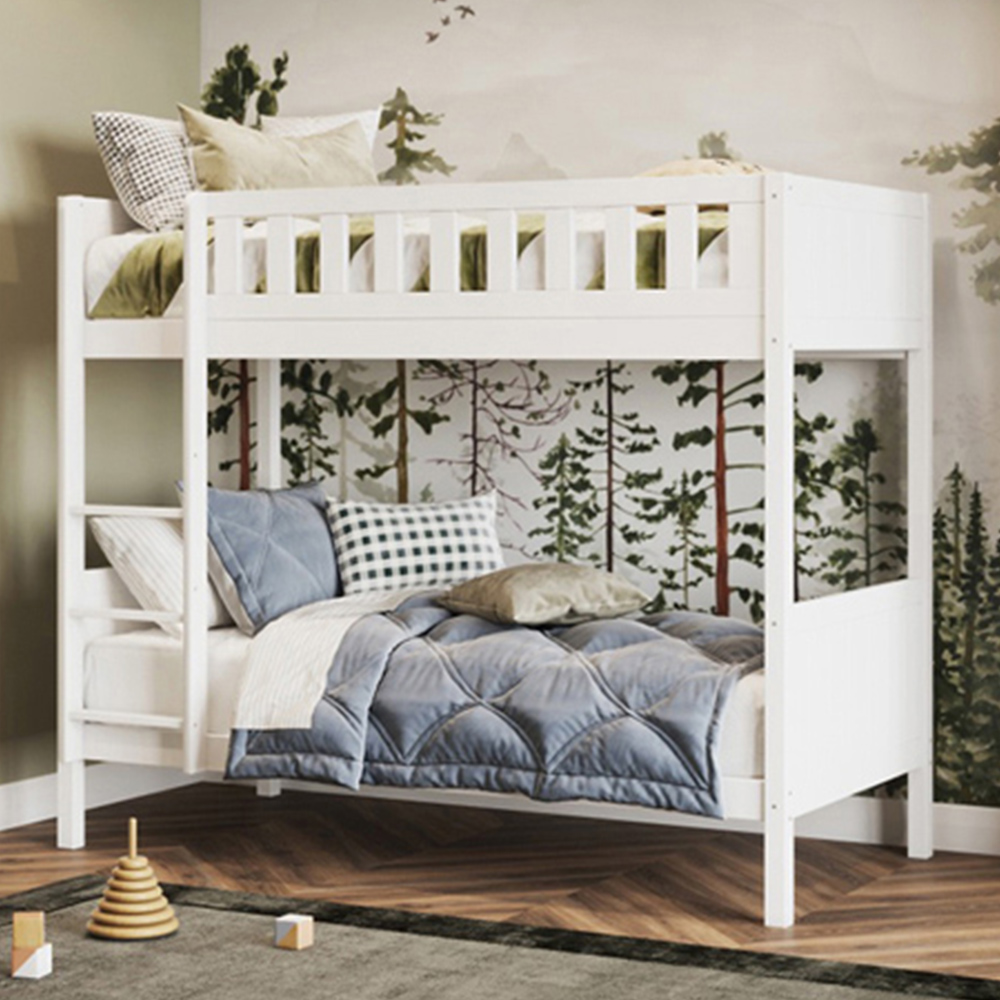 Flair Bea Shorty White Wooden Bunk Bed Image 1