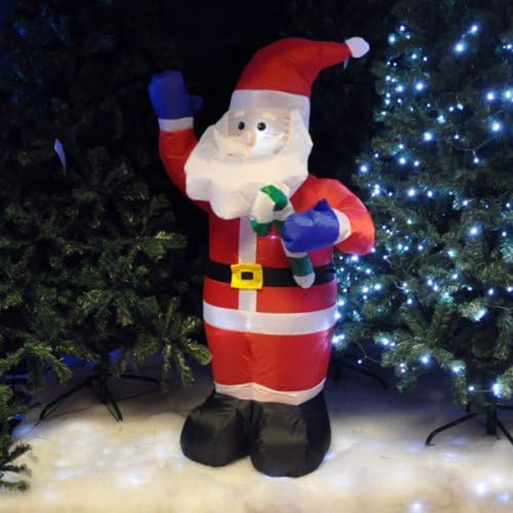 Marco Paul Red Inflatable Santa Christmas Decoration 4ft Image 1