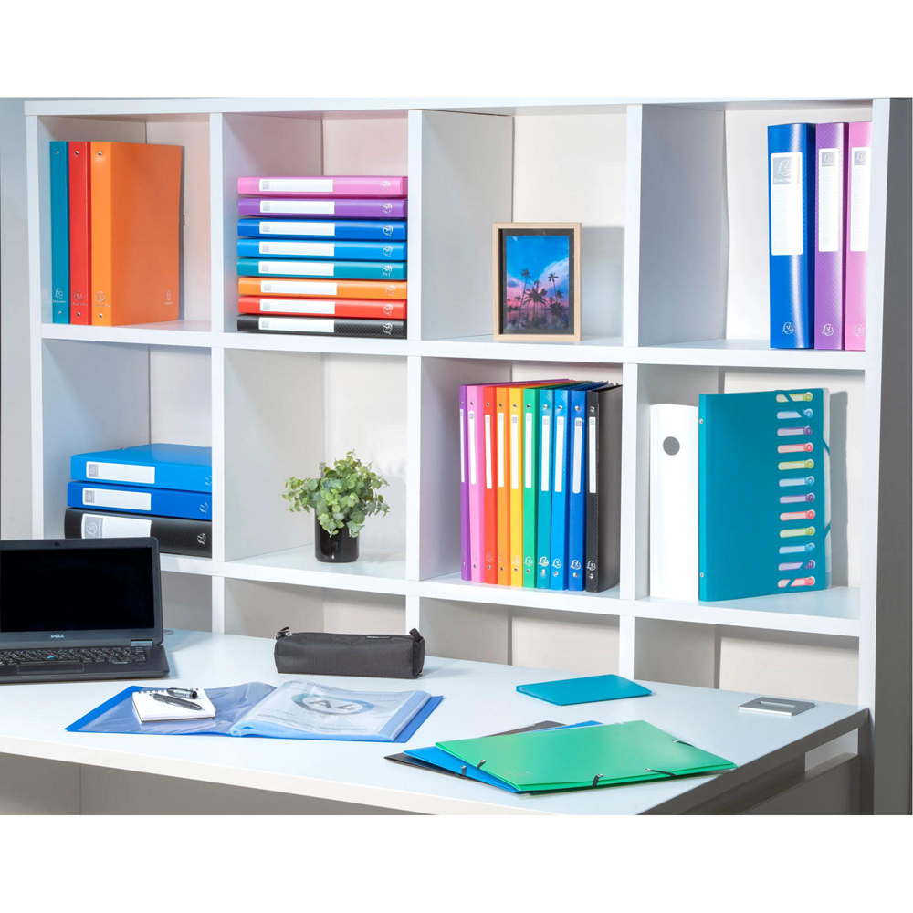 Exacompta Exabox Opak A4 Assorted Colour Filing Box 25mm 8 Pack Image 7