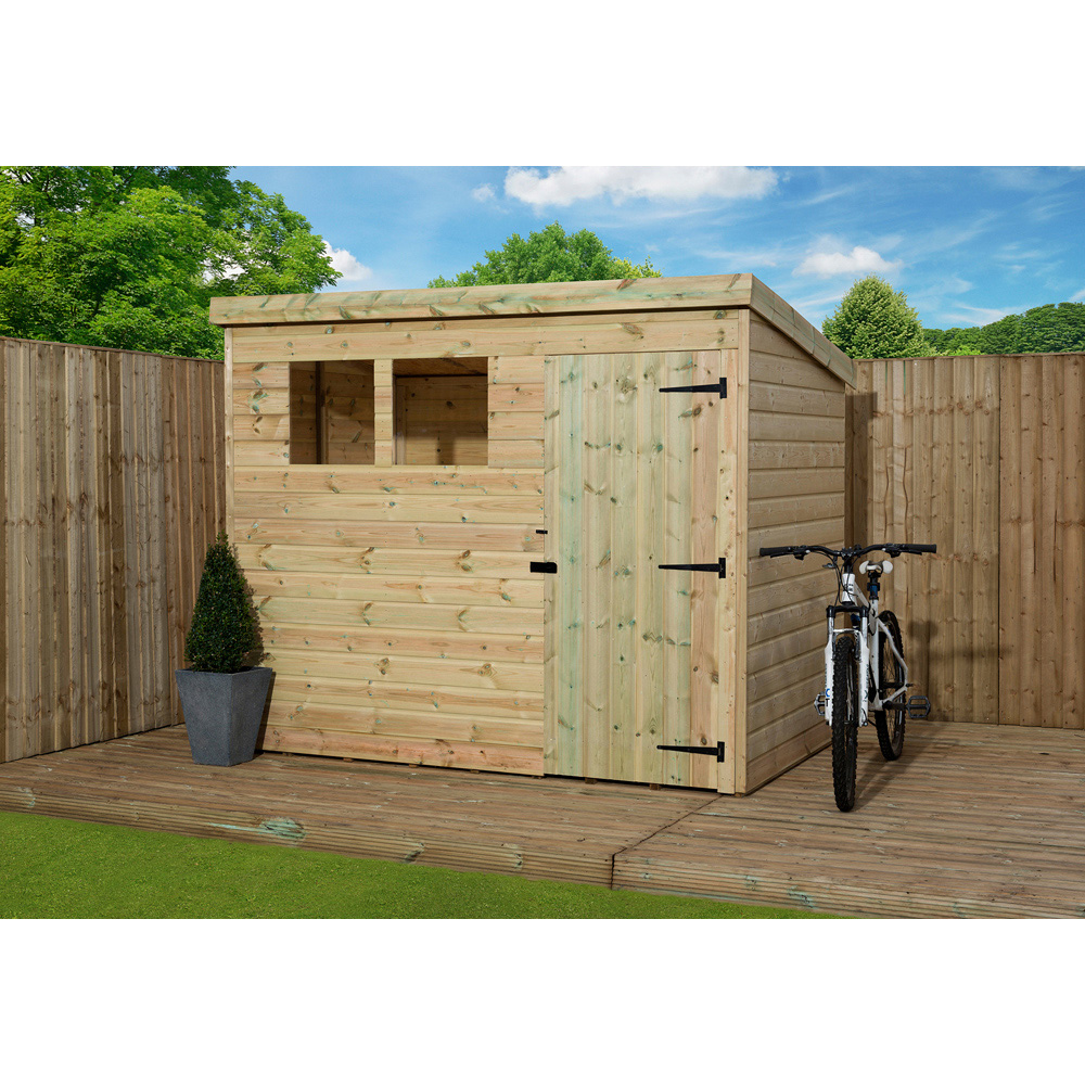 Empire Sheds 1500 8 x 3ft Tongue and Groove Wooden Pent Garden Shed Image 2
