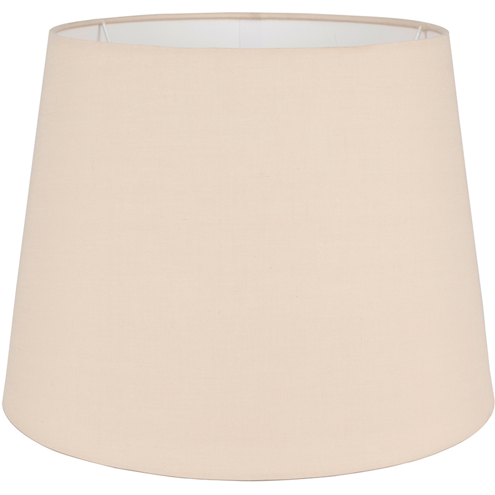 ValueLights Aspen Beige Tapered Lamp Shade Large Image 1