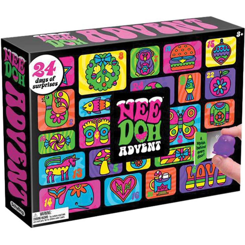 NeeDoh Kids Squishy 24 Xmas Fidget Toy 2025 Advent Calendar Image 1