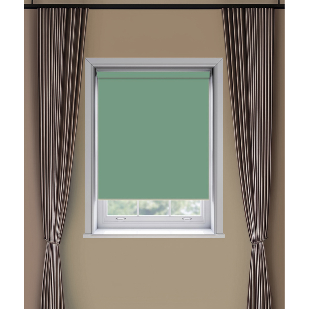 New Edge Blinds Thermal Blackout Roller Blind Basil 100cm Image 3