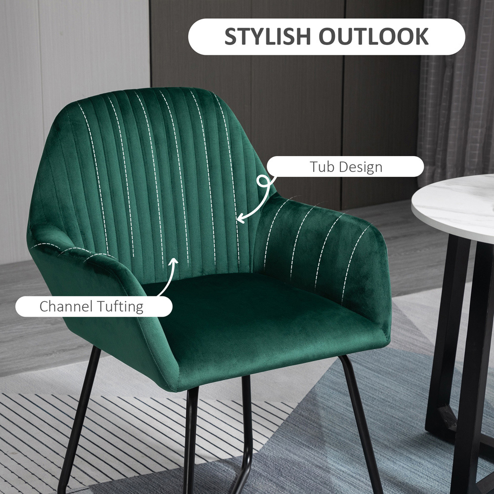 Portland Green Upholstered Accent Chair Image 5