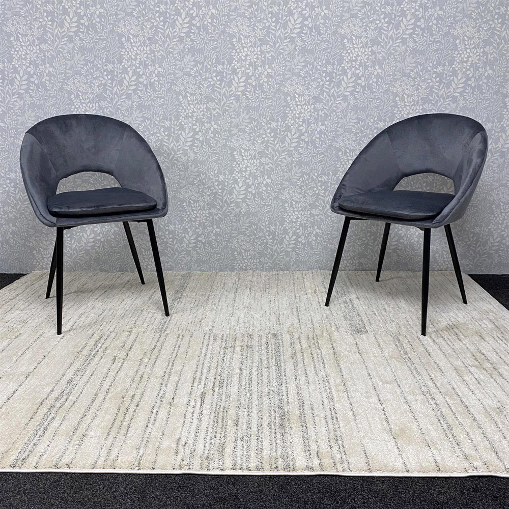 Kosy Koala 4 Seater Rustic Brown Dining Set Grey Image 2