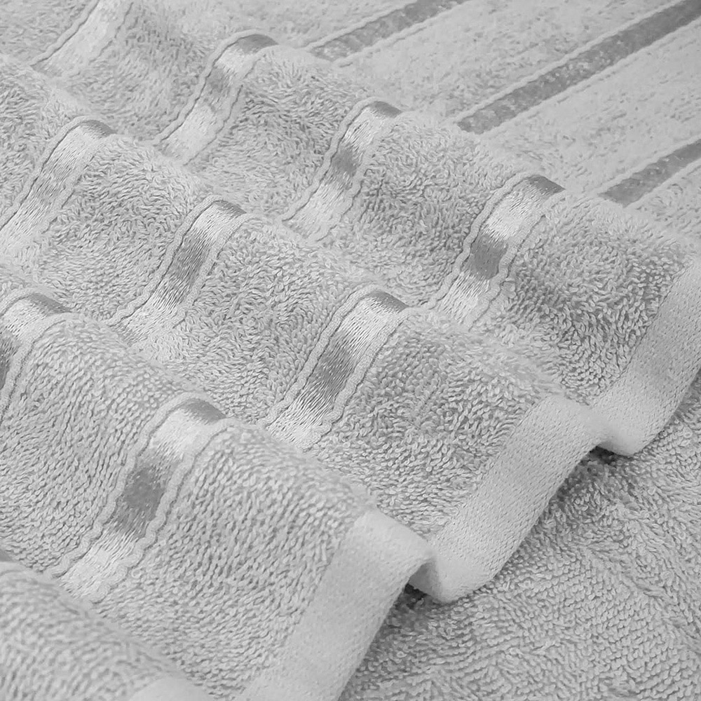 Smart Living Boston 8 Piece Silver Towel Bale Set Image 4