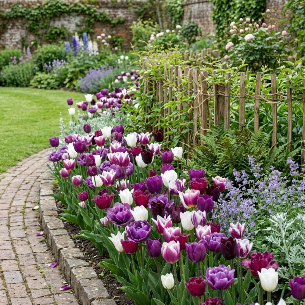 Thompson and Morgan Tulip Purple Passion Planting Bulb 80 Pack Image 6