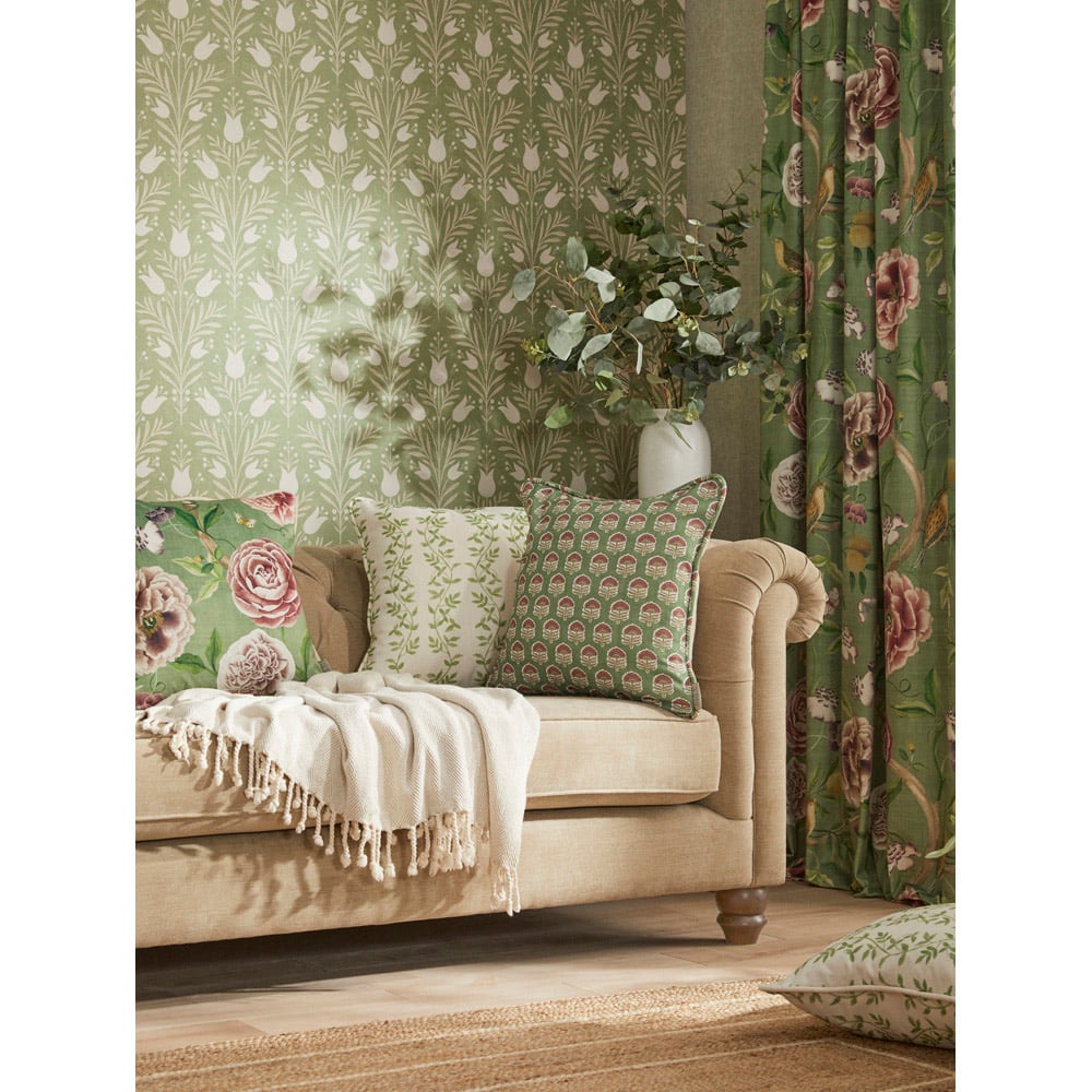 Esselle Home Artisan Weave Sage Wallpaper Image 5
